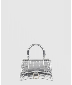 발렌시아가 아워글래스 XS 크로커 엠보싱 탑 핸드백 592833