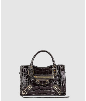 발렌시아가 메탈릭 엣지 미니 시티 토트백 390160