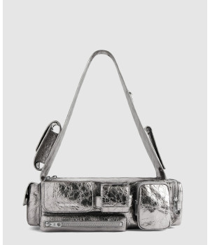 발렌시아가 슈퍼비지 메탈라이즈드 XS 슬링백 762516