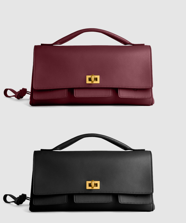 발렌시아가 벨 에어 스몰 클러치 온 스트랩 834943