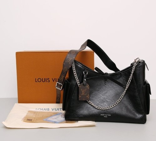 (국내배송) 루이비통 캐리올 다크 레더 숄더백