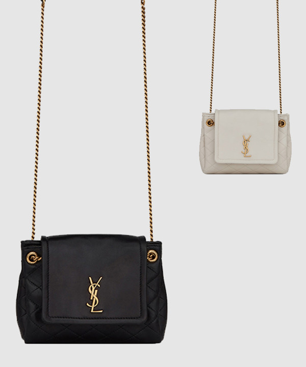 생로랑 노리타 미니 체인 크로스백 672738