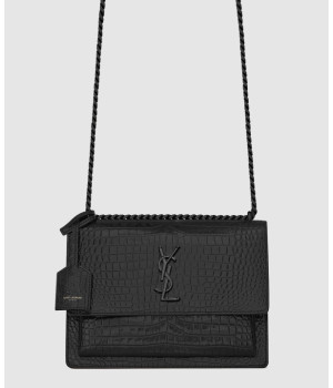 생로랑 모노그램 선셋 크로커 미디움 442906