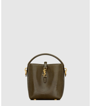 생로랑 유광 리자드 LE 37 미니 버킷백 765870