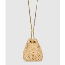 생로랑 조 라피아 버킷백 774297