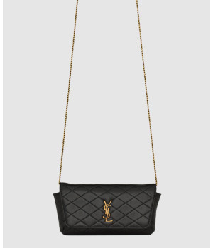 생로랑 퀄팅 레더 가비 폰 홀더백 742579