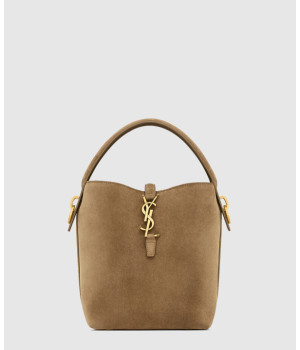 생로랑 스웨이드 LE37 스몰 버킷백 749036