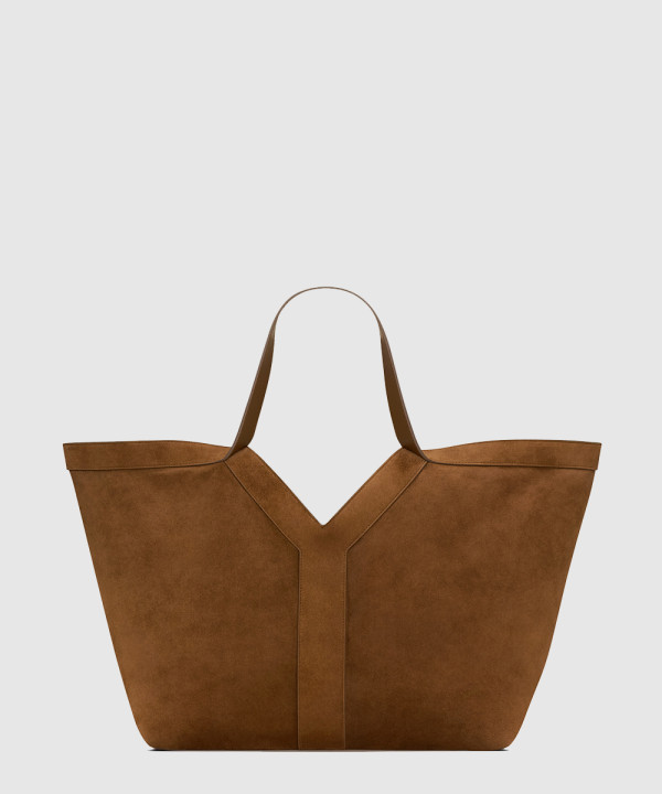 생로랑 스웨이드 레더 Y 토트백 817602