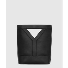 생로랑 Y 스몰 버킷 레더 느와르 808224