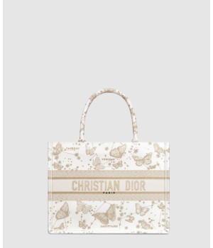 디올 북 토트백 미디움 버터플라이 조디악 M1296