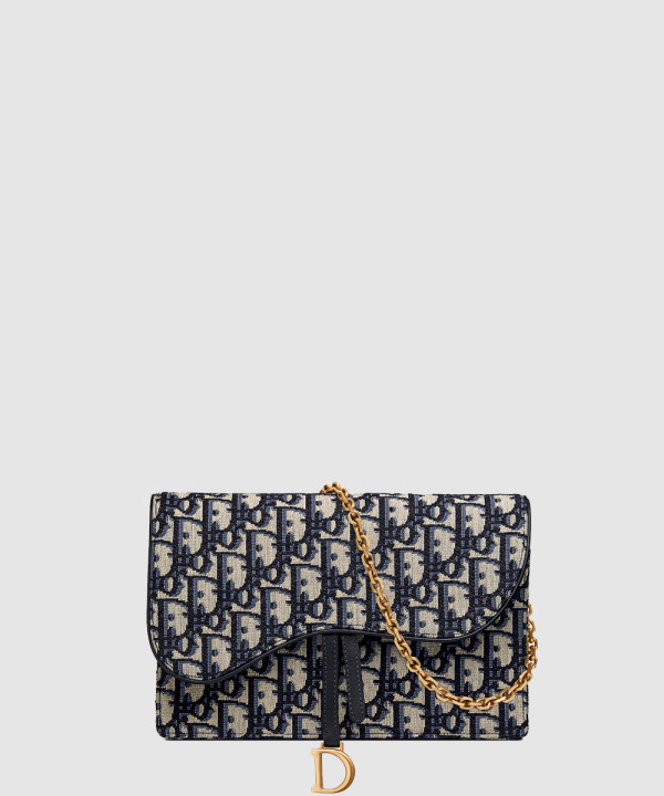 디올 오블리크 새들 체인 플랩백 S5620