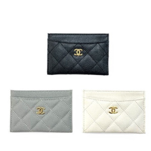 (국내배송) 샤넬 캐비어 그레인드 카프스킨 클래식 카드지갑