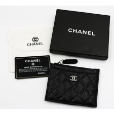 (국내배송) 샤넬 캐비어스킨 지퍼 클래식 카드지갑