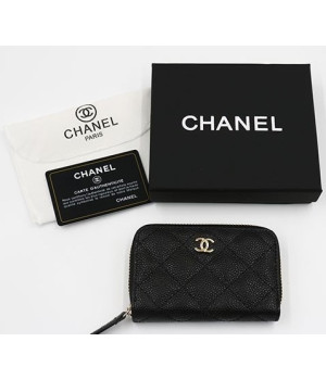 (국내배송) 샤넬 캐비어스킨 지퍼 클래식 코인지갑
