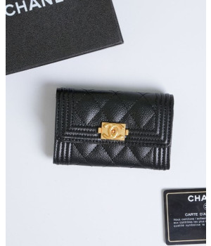 (국내배송) 샤넬 캐비어 보이 카드 지갑