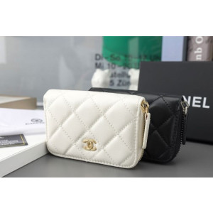 (국내배송) 샤넬 클래식 지퍼 램스킨 카드지갑