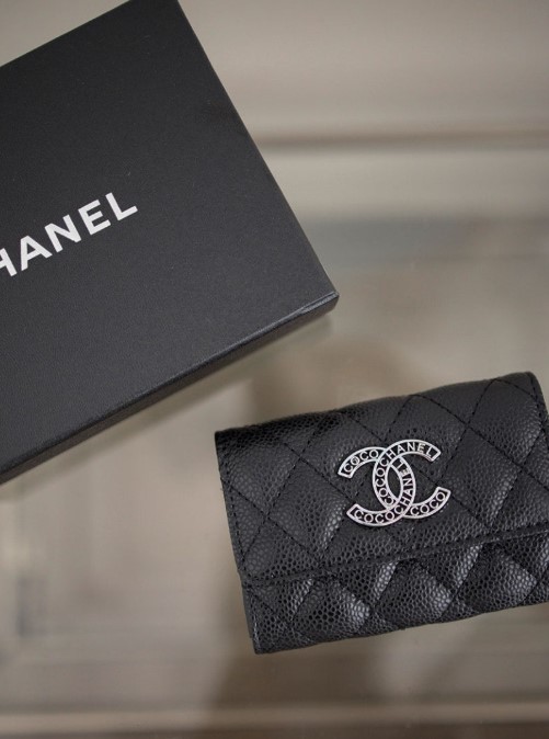 (국내배송) 샤넬 코코 클래식 캐비어 카드지갑
