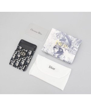 (국내배송) 디올 30 몽테인 디올 오블리크 자카드 세이지 카드 홀더 블랙