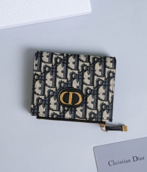 (국내배송) 디올 Montaigne CD 몽테인 오블리크 플랩 반지갑