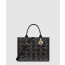디올 미디움 북 토트백 블랙 트위드 M1296