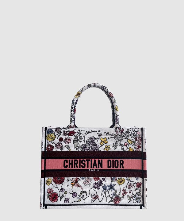 디올 미디움 북 토트백 플로릴레지오 M1296