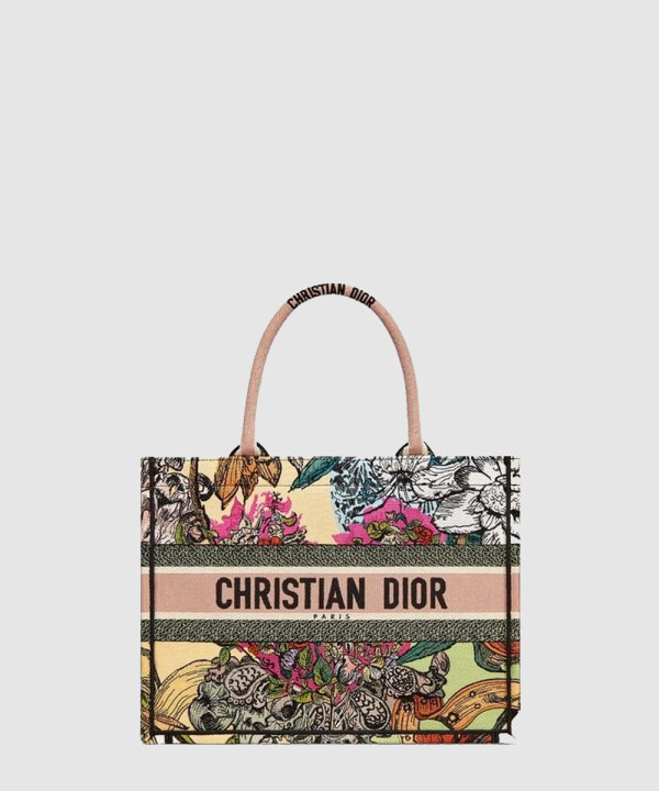 디올 미디움 북 토트백 멀티컬러 M1296