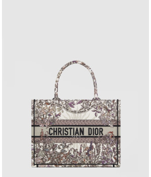 디올 미디움 북 토트백 에크루 멀티컬러 4 쎄종 어텀 쏠레이 M1296