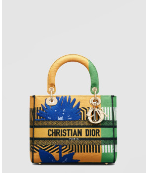 디올 미디움 레이디 디라이트 백 멀티컬러 M0565