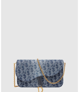 디올 새들 체인 파우치 S5907