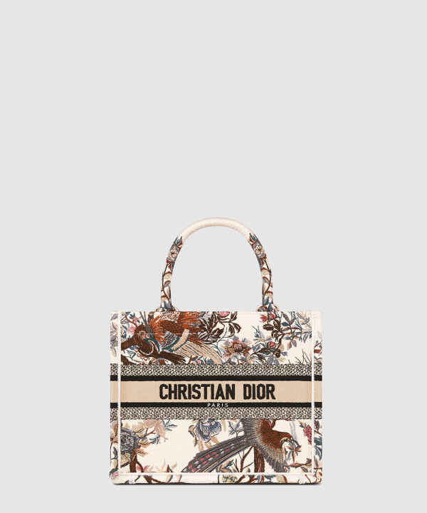 디올 북토트백 스몰 쟈뎅 디히비어 자수