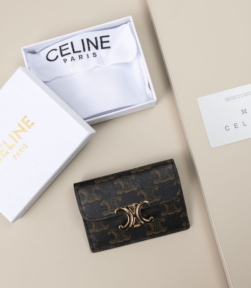 (국내배송) 셀린느 플랩 트리옹프 카드 지갑