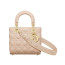 디올 레이디 디올 ABC 스몰 백 (파우더 핑크/까나쥬/램스킨)