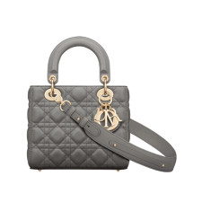 디올 레이디 디올 ABC 스몰 백 (스톤 그레이/까나쥬/램스킨)