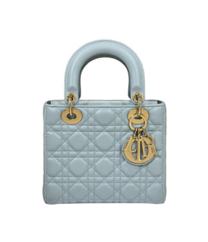 디올 레이디 디올 ABC 스몰 백 (페일 블루/까나쥬/램스킨)