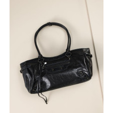 (국내배송) 발렌시아가 여성 르 시티 백 이스트-웨스트 블랙