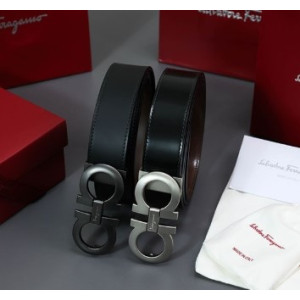 (국내배송) 페라가모 더블 간치니 무광버클 양면 벨트