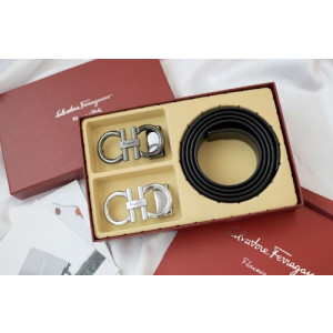 (국내배송) 페레가모 간치니 투버클 벨트