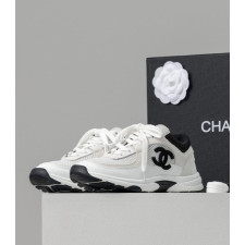 (국내배송) 샤넬 스니커즈 메쉬 스웨이드 카프스킨 & 화이트 블랙