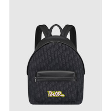 디올 라이더 2.0 디올 앤 KAWS 지퍼 백팩 1ESBA