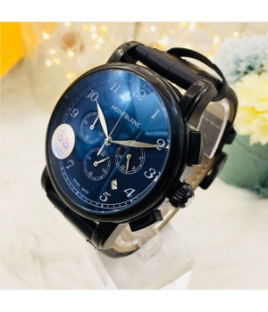 몽블랑 스타 레거시 크로노그래프 블루블랙&블랙레더 42mm 박서준시계