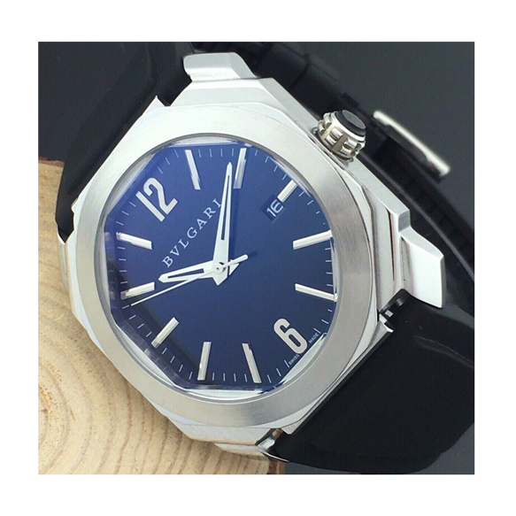 불가리 옥토 이서진 은장 우레탄 43mm