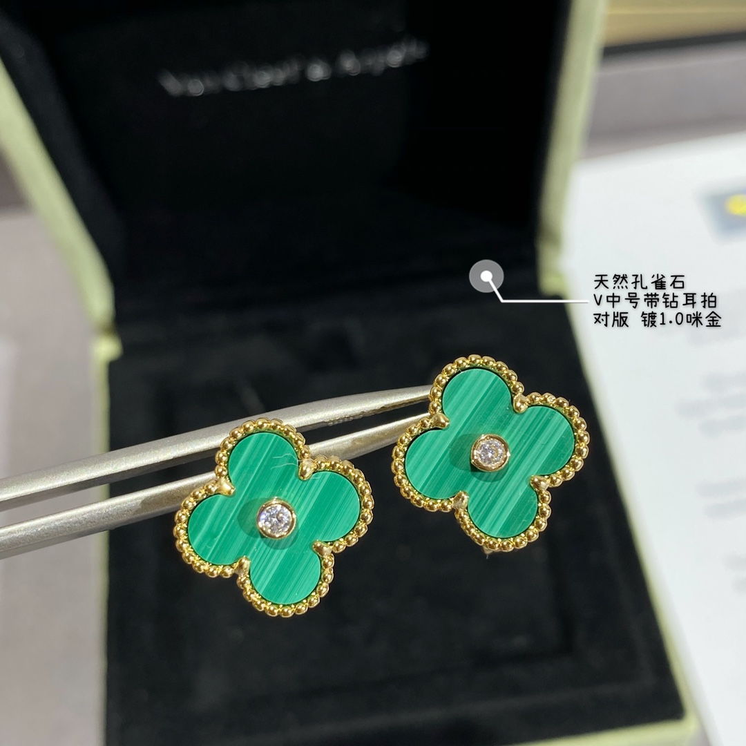 ​18K 하이엔드 미러급 반클리프 빈티지 알함브라 귀걸이 (구성품 풀박스)