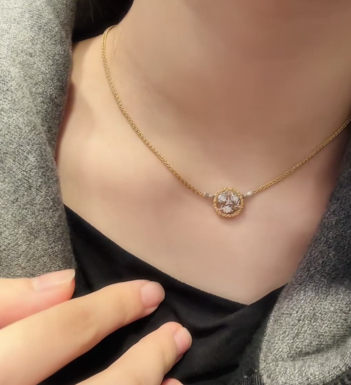 18K 하이엔드 미러급 부첼라티 라마지 목걸이 (구성품 풀박스)