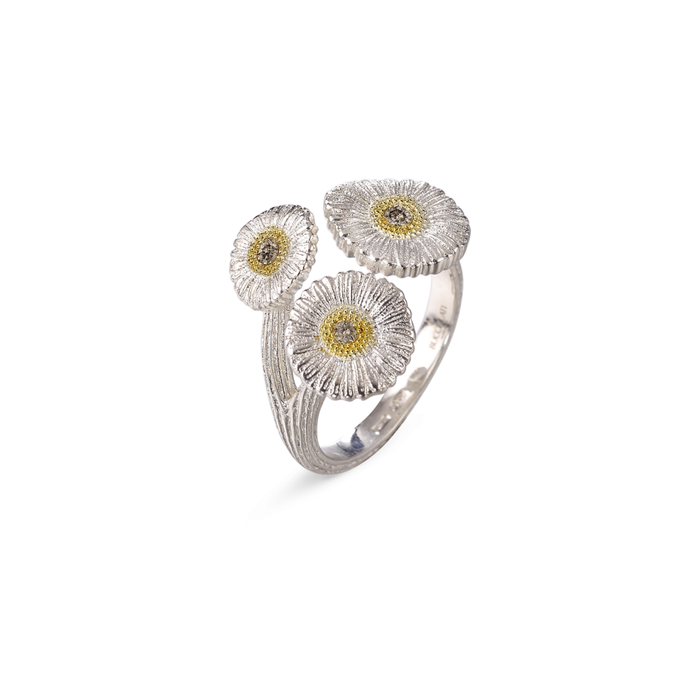 18K 하이엔드 미러급 부첼라티 블라썸 팬시 브라운 버메일 링 023633