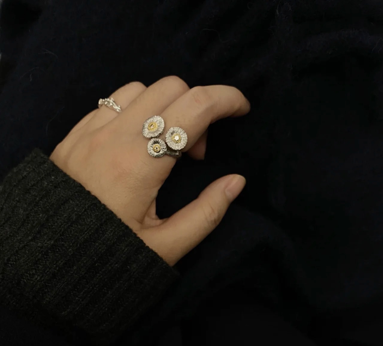18K 하이엔드 미러급 부첼라티 블라썸 팬시 브라운 반지 (구성품 풀박스)