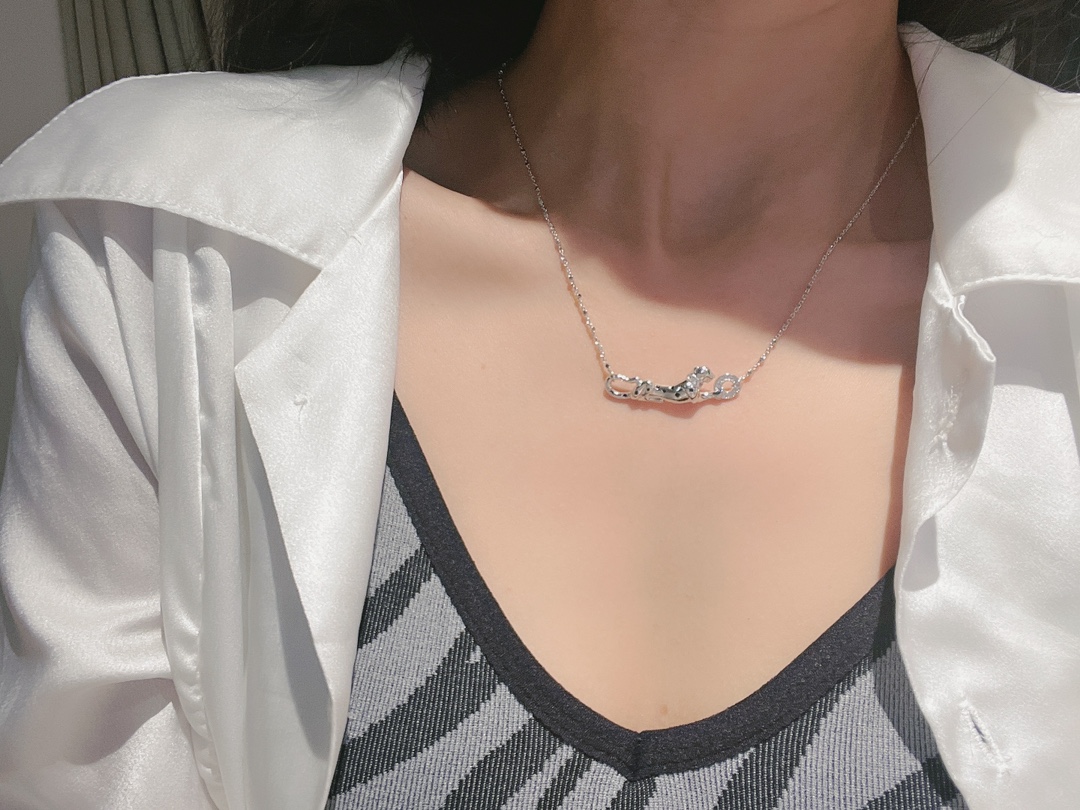 18K 하이엔드 미러급 까르띠에 팬더 드 목걸이 (구성품 풀박스)