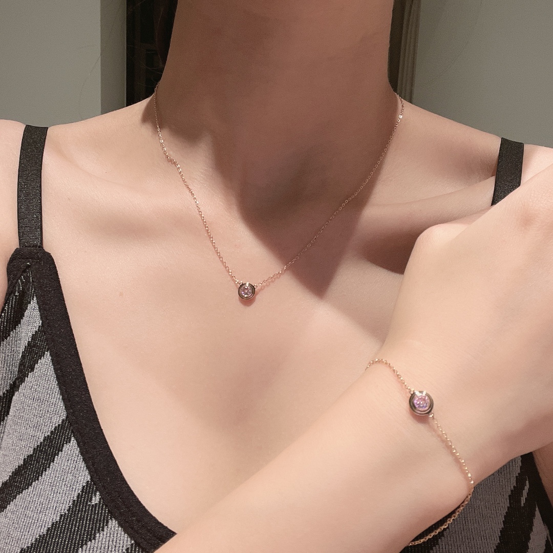 18K 하이엔드 미러급 까르띠에 다무르 루비 목걸이 (구성품 풀박스)