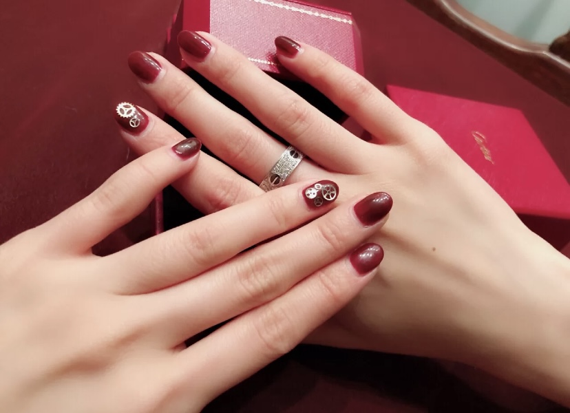 18K 하이엔드 미러급 까르띠에 클래식 파베 러브 반지 (구성품 풀박스)