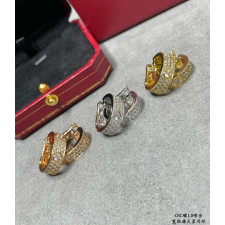 18K 하이엔드 미러급 까르띠에 클래식 파베러브 귀걸이 (구성품 풀박스)