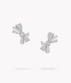 18K 하이엔드 미러급 그라프 틸다의 보우 스터드 이어링 RGE1149